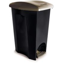 Lixeira com Pedal 30L Preta Lixeira com Pedal 30L Preta