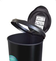 Lixeira Com Pedal 45l Grande Multiuso Cozinha Porta Saco Preta Lixeira Com Pedal 45l Grande Multiuso Cozinha Porta Saco Preta