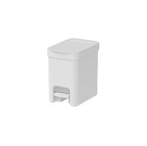 Lixeira Com Pedal 6 Litros Branca