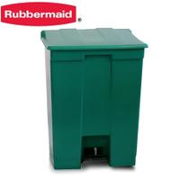 Lixeira Com Pedal 68 Litros Contêiner de Lixo Rubbermaid Verde