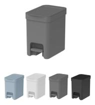 Lixeira Com Pedal 6L Cozinha Banheiro Dual Trium Com Chumbo