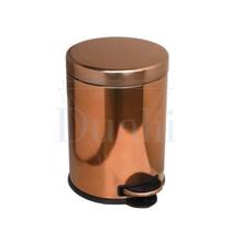 Lixeira Com Pedal Aço Inox 5 Litros Red Gold