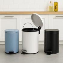 Lixeira com Pedal Aço Inox Multiuso 5 litros -Pintura Matte