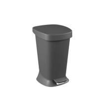 Lixeira com Pedal Coza New Square 5 Litros Cinza Chumbo Lixeira com Pedal Coza New Square 5 Litros Cinza Chumbo