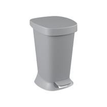 Lixeira com Pedal Coza New Square 5 Litros Cinza Frio