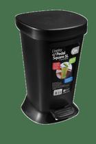 Lixeira Com Pedal Coza Square 5 Litros Preto Lixeira Com Pedal Coza Square 5 Litros Preto