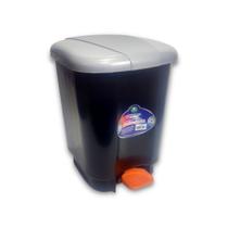Lixeira com Pedal Desmontada Cozinha Banheiro Fácil Montagem Plástico 42cm 21 Litros 1 Unidade