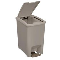 Lixeira com pedal dupla abertura astra - argila