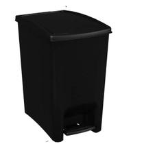 Lixeira Com Pedal Dupla Abertura De 10 Litros Preto - Astra Lixeira Com Pedal Dupla Abertura De 10 Litros Preto - Astra