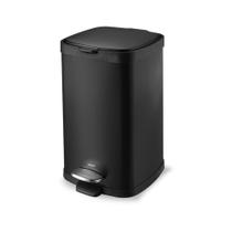 Lixeira com Pedal e Balde Brinox Frame 12 Litros Aço Carbono Preto Brinox - 3065/100