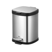 Lixeira com Pedal e Balde Frame 6 Litros Aço Inox Escovado 29x2 Brinox - 3064/101 Lixeira com Pedal e Balde Frame 6 Litros Aço Inox Escovado 29x2 Brinox - 3064/101