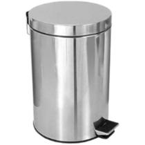 Lixeira Com Pedal E Balde Interno Ágata Inox 12 Litros Mor