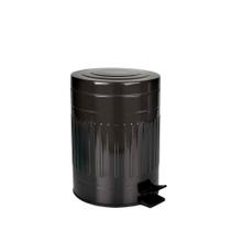 Lixeira Com Pedal E Balde Removível 5 Litros Inox Retrô Mor Lixeira Com Pedal E Balde Removível 5 Litros Inox Retrô Mor