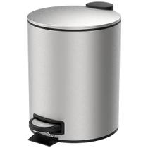 Lixeira com Pedal e Balde Spin 20 Litros Aço Inox Escovado - Brinox Lixeira com Pedal e Balde Spin 20 Litros Aço Inox Escovado - Brinox