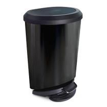 Lixeira Com Pedal e Borda 20 Litros Preta Label 25777 Arqplast Lixeira Com Pedal e Borda 20 Litros Preta Label 25777 Arqplast