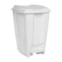 Lixeira Com Pedal e Tampa 20 Litros Branca 35x26 Cm Jaguar