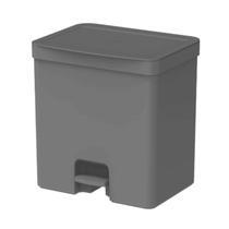 Lixeira Com Pedal e Tampa 20 Litros Cesto de Lixo Cozinha Banheiro Trium Ou