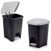 Lixeira com Pedal e Tampa 7 Litros Basculante Cesto de Lixo