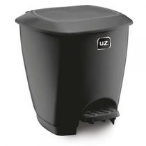 Lixeira Com Pedal E Tampa Plastico Preta Grande 12l Lixeira Com Pedal E Tampa Plastico Preta Grande 12l