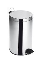 Lixeira Com Pedal Inox 20L - Em Casa Tem