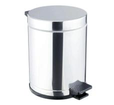 Lixeira com Pedal Inox e Recipiente Plástico 10,5 L - Viel