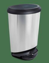 Lixeira com Pedal Label Inox 20 Litros Arqplast Lixeira com Pedal Label Inox 20 Litros Arqplast