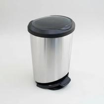 Lixeira com pedal label inox 20 litros Lixeira com pedal label inox 20 litros