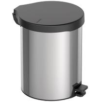 Lixeira com Pedal New Tramontina em aço inox com Acabamento Polido 12 L 94538712 Lixeira com Pedal New Tramontina em aço inox com Acabamento Polido 12 L 94538712
