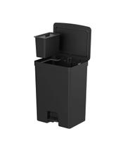 Lixeira com Pedal OU Trium 46L + 4L Preto Lixeira com Pedal OU Trium 46L + 4L Preto