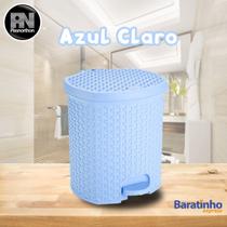 Lixeira Com Pedal Rattan 15 Litros Para Cozinha Banheiro