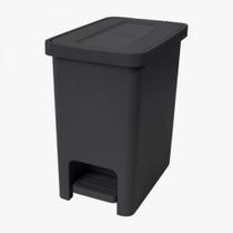 Lixeira com pedal texas 10,5l black dup