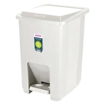 Lixeira Com Pedal Textura Acetinada Plástico Creme 15 Litros Ref.SR2215 Sanremo Lixeira Com Pedal Textura Acetinada Plástico Creme 15 Litros Ref.SR2215 Sanremo