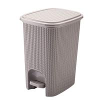 Lixeira com Pedal Trama 12 Litros Cinza Plasutil