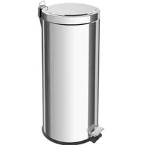 Lixeira com Pedal Tramontina 30 Litros com Balde Interno Removível e Acabamento Inox Polido