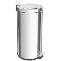 Lixeira com Pedal Tramontina Brasil em Inox Polido e Balde Interno Removível 30 L 94538130