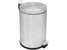 Lixeira Com Pedal Tramontina Brasil Plus 5 Litros Em Aço Inox Acetinado