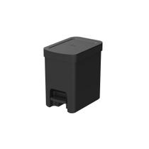 Lixeira com Pedal Trium 6 L Preto Ou