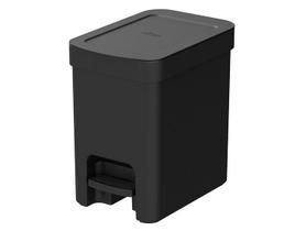 Lixeira com pedal Trium Para Cozinha banheiro escritório OU 6 Litros lavabo Compacta Com anel oculta saco cor branco Com Tampa Resistente