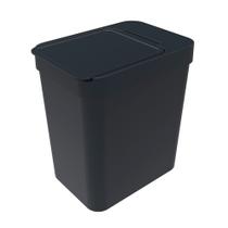 Lixeira com Porta Sacos de Lixo 5 L Preto - Soprano