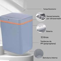 Lixeira Com Sensor Automática Inteligente Recarregável 12L