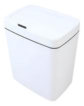 Lixeira Com Sensor Inteligente Automática Retangular Branca 15lts Carregamento USB Tipo C