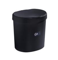 Lixeira com Tampa - 2,5L - Preto - Coza