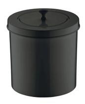 lixeira com tampa 5l preto/preto - future lixeira com tampa 5l preto/preto - future
