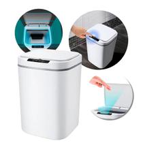Lixeira Com Tampa Automática e Sensor de 16 Litros Recarregável Lixeira Com Tampa Automática e Sensor de 16 Litros Recarregável