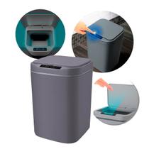 Lixeira Com Tampa Automática e Sensor de 16 Litros Recarregável Lixeira Com Tampa Automática e Sensor de 16 Litros Recarregável