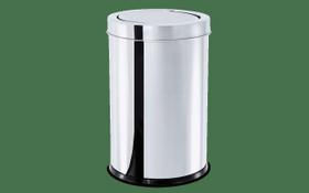 Lixeira com Tampa Basculante Brinox Decorline 21,2 L - Ø 25x46cm Aço Inox