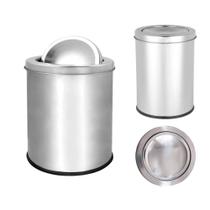 Lixeira com Tampa Basculante Multiuso Aço Inox 12 Litros
