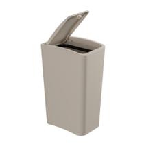 Lixeira com Tampa Click 8 Litros Argila - Astra