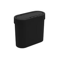Lixeira com Tampa Coza Flat 2,8 Litros Preto