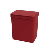 Lixeira com Tampa Coza Single 2,5 Litros Vermelho Bold Brinox - 17009/0465